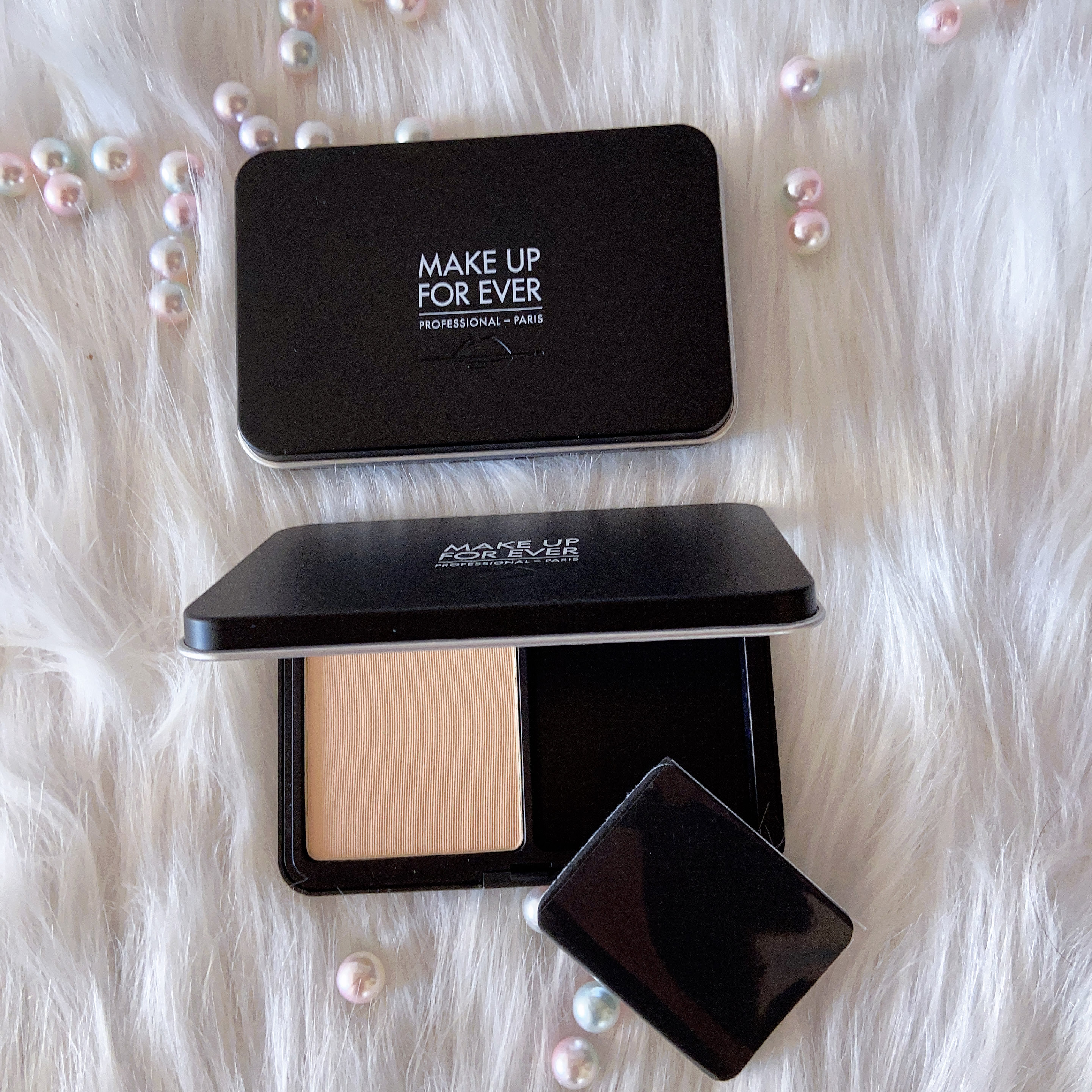 粉饼makeupforevermuf玫珂菲柔雾哑光浮生若梦遮瑕定妆11g粉饼