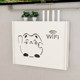 Punch-free socket row wall-mounted set-top box rack wifi cat wireless router storage box multimedia box cover Punch-free socket row wall-mounted set-top box rack wifi cat wireless router storage box multimedia box cover
