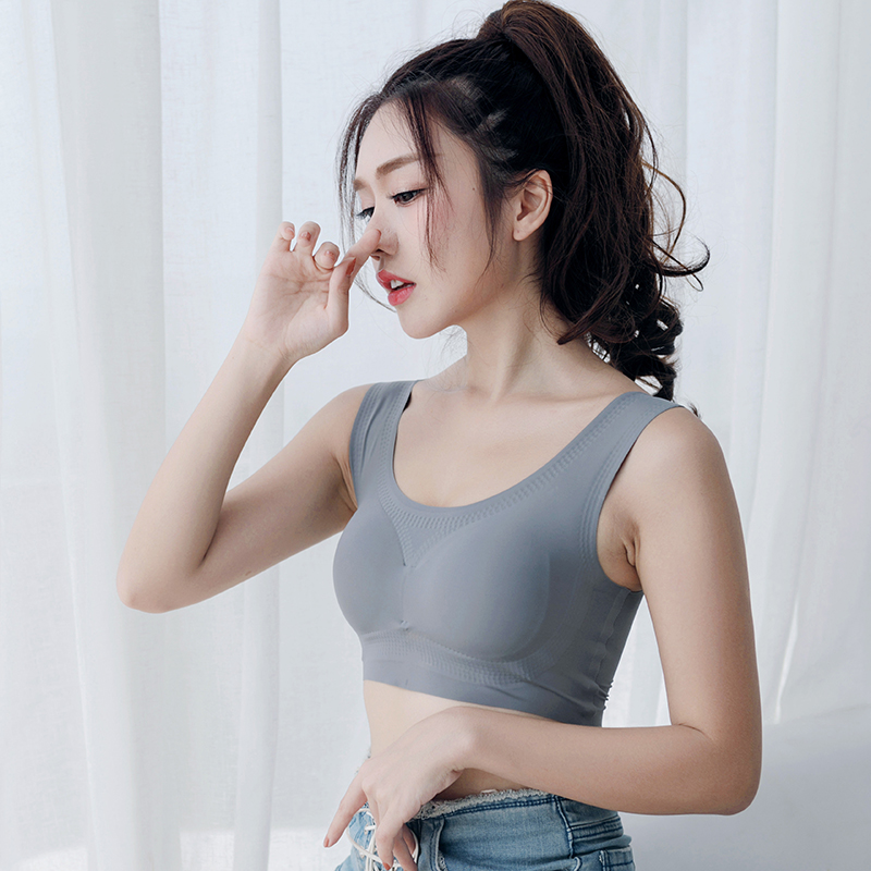 泰国天然乳胶小雏菊内裤女抗菌中腰大码收腹夏季冰丝无痕透气超薄