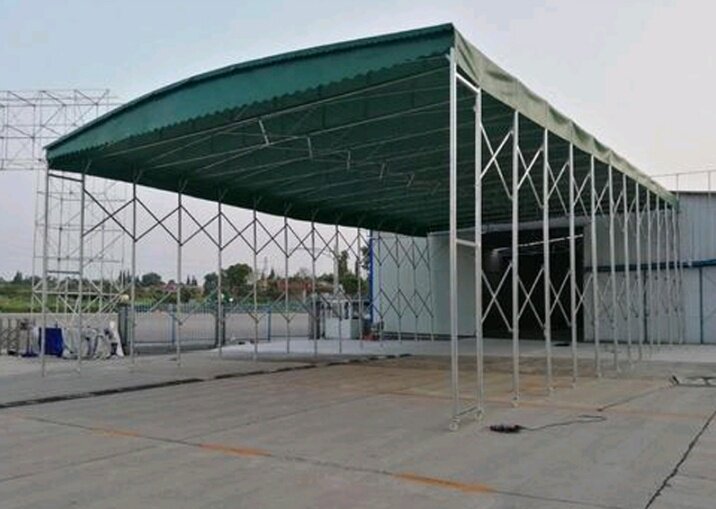 防疫移动推拉雨棚施工简易抗风隔离棚折叠农村移动式定制帐蓬夜市
