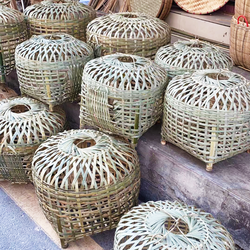 手工竹制品新桥产地竹编鸡笼鹅鸭家禽养殖竹笼竹编