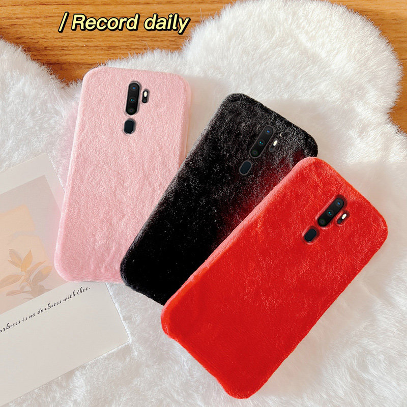 oppoa11手机壳冬款毛绒硅胶a11x保护套pchm10纯色oppo全包边oppoax防