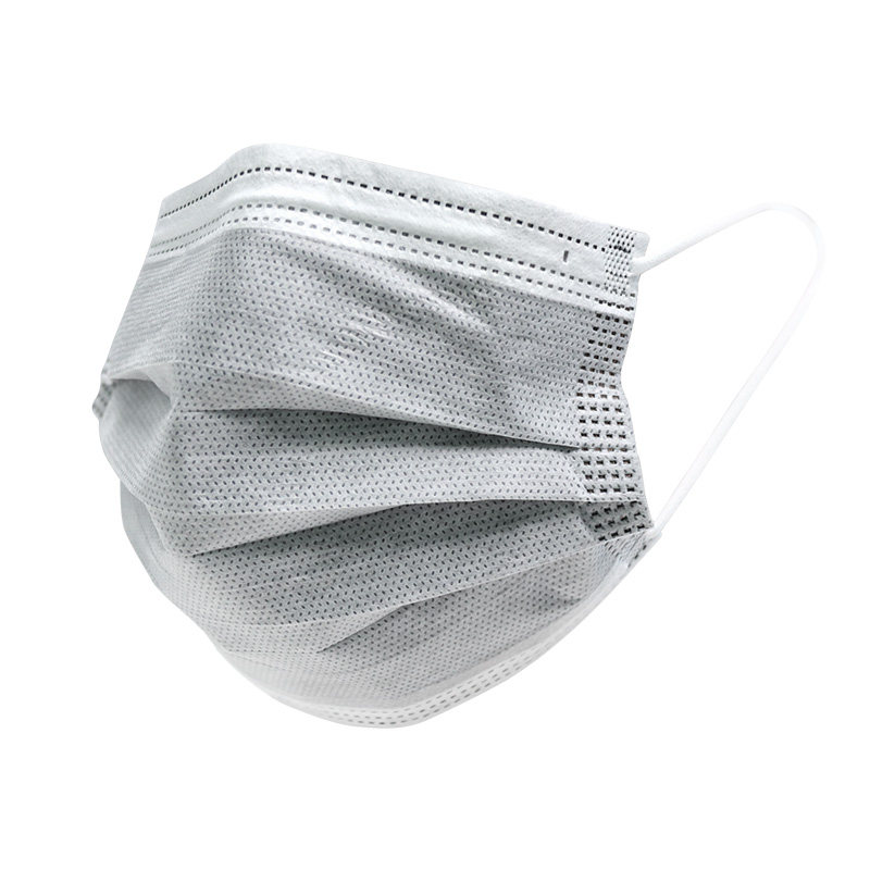 活性炭口罩灰色一次性100只