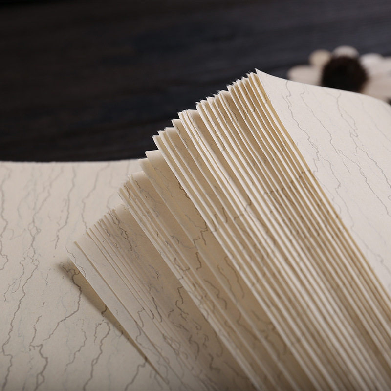 汪同和精制四尺六尺清水云母矾宣蝉衣熟宣纸临摹工笔花鸟10张防伪