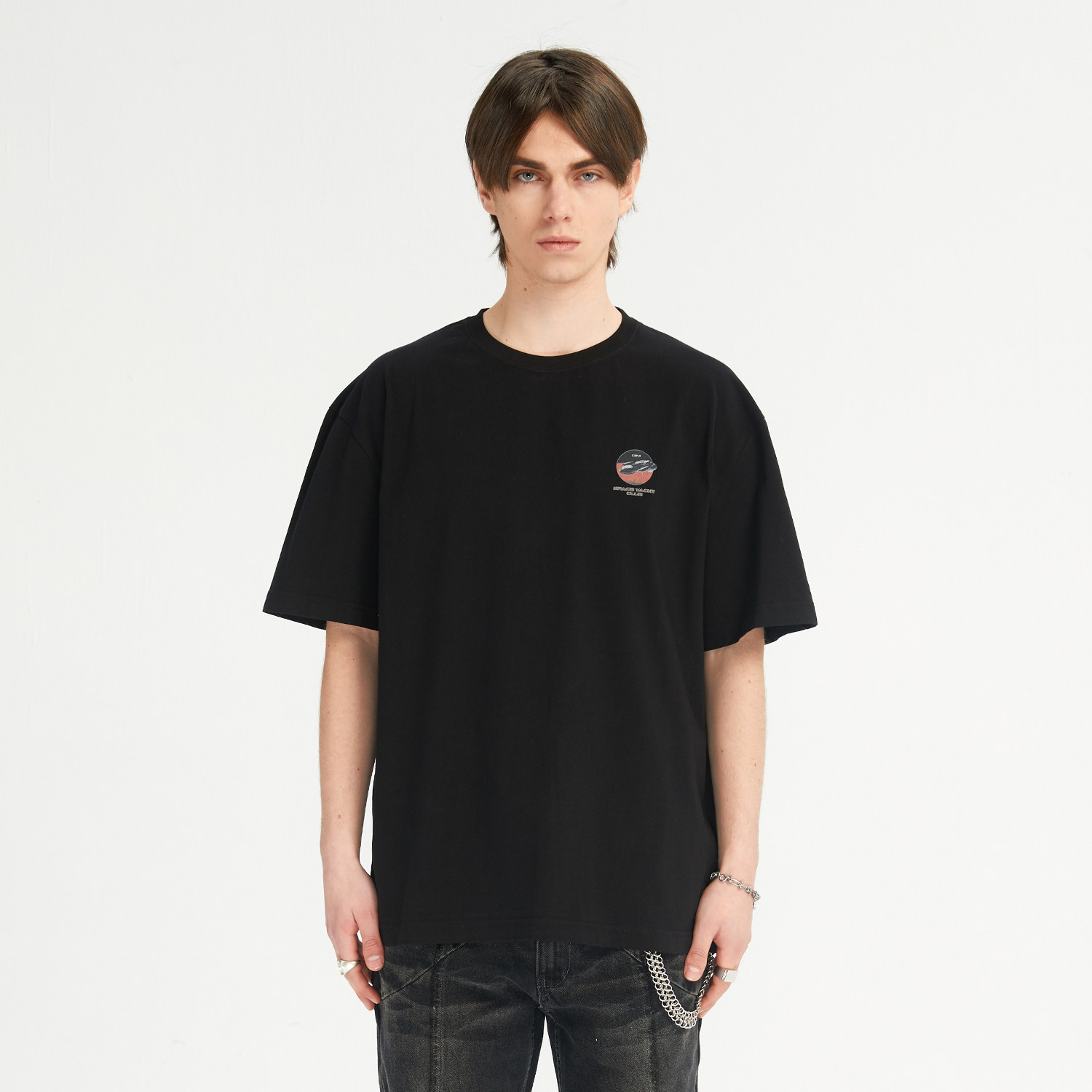 c2h4futureyacht宇宙游艇宇宙游艇做旧数码印花r005t恤