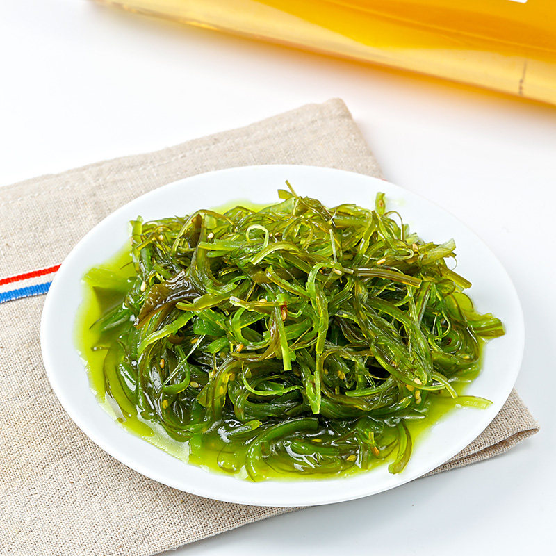 【鲜捕快】即食裙带菜400g*4袋 海藻沙拉丝海带丝中华海草寿司