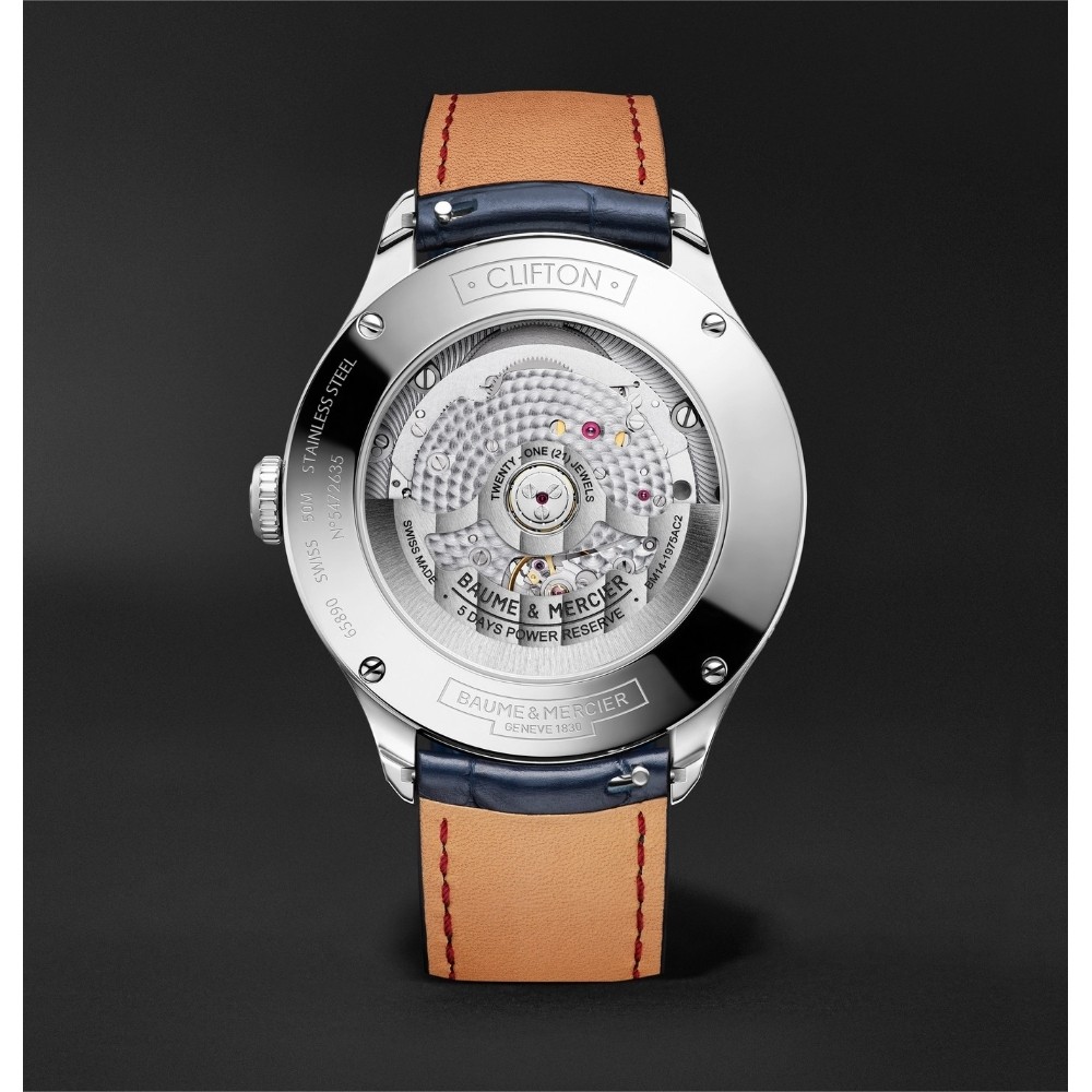 baumemercier名士克里顿男月相动能腕表10548瑞士腕表