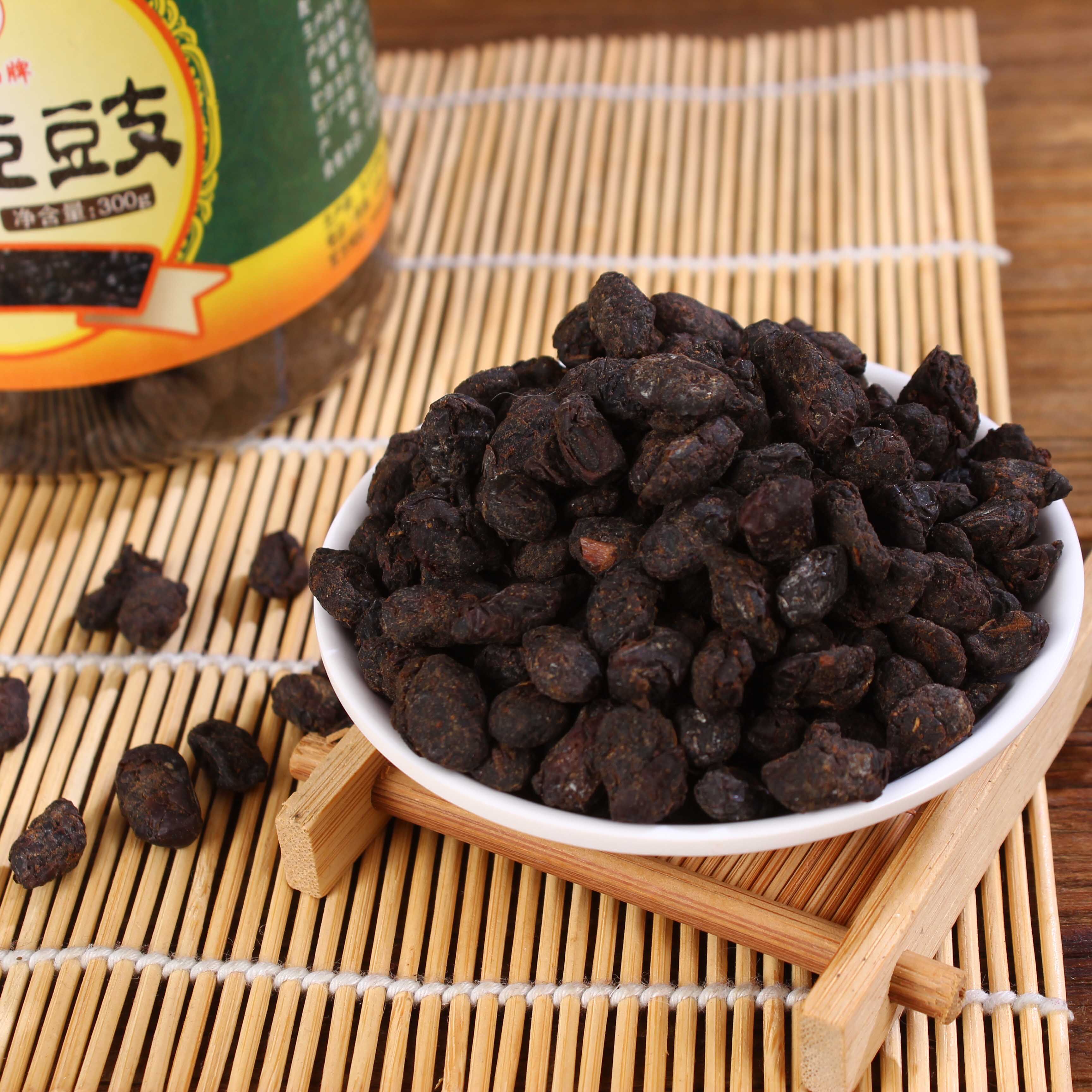 豆食江西特产豆豉干正宗九江湖口罐装淡豆豉原味无盐无硫豆豉调料