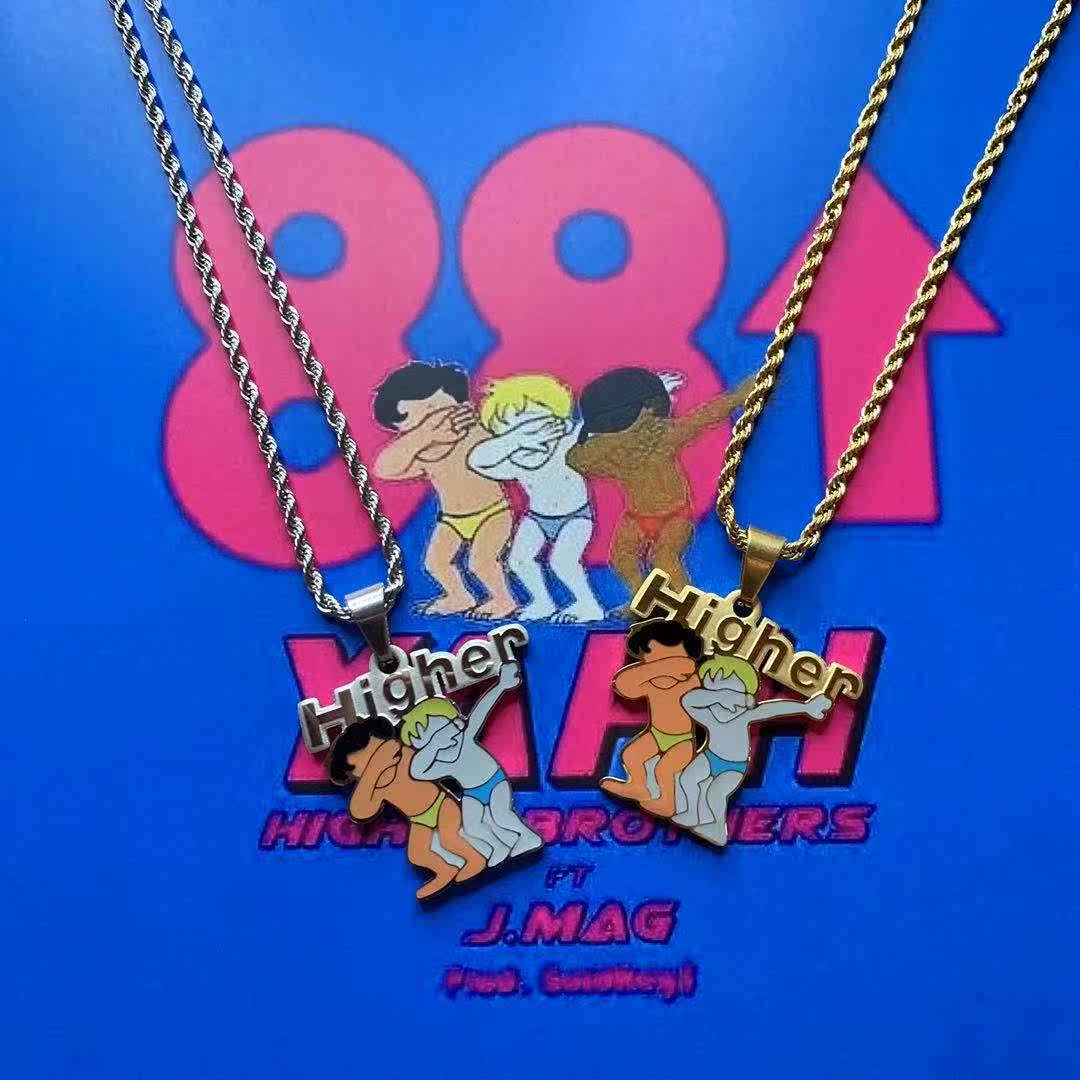 hamalstudio国产潮牌richbrain海尔兄弟项链七哥88rising说唱项链