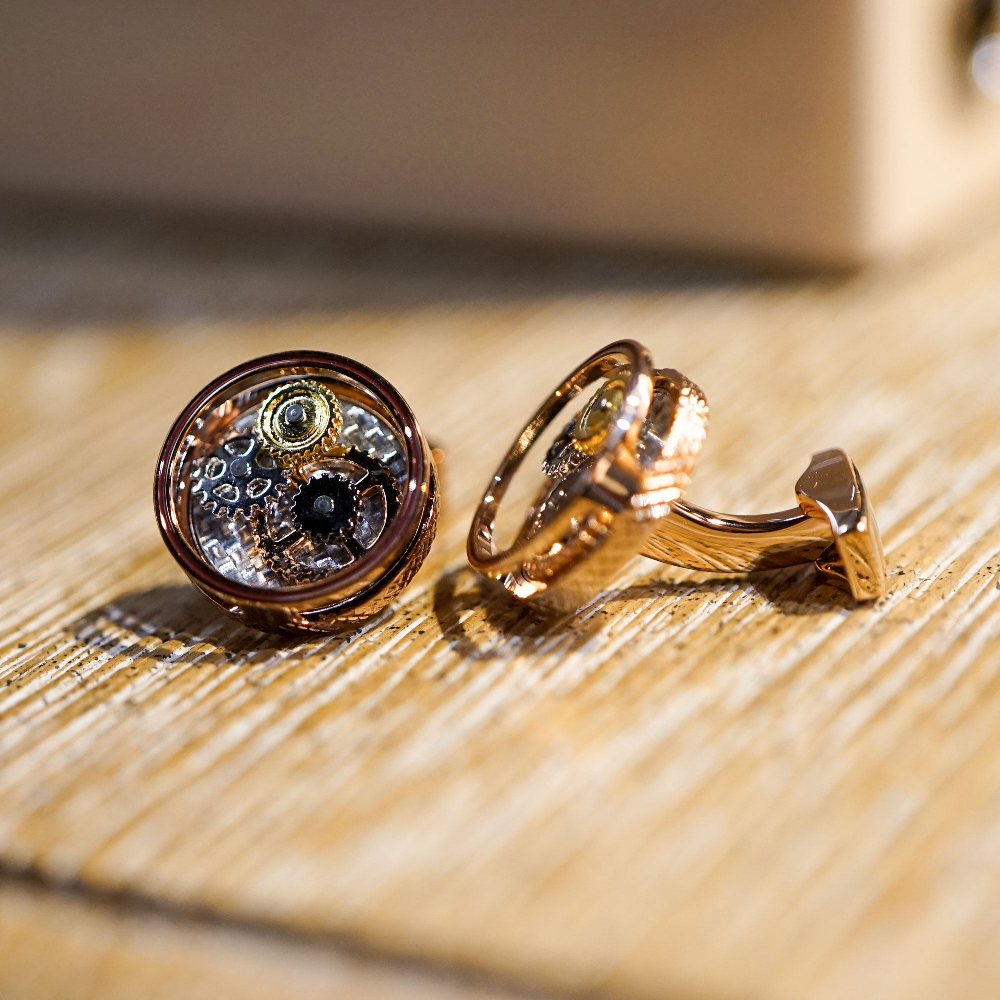 tateossian英国rt黑色碳纤维齿轮袖扣轻奢法式衬衫袖扣