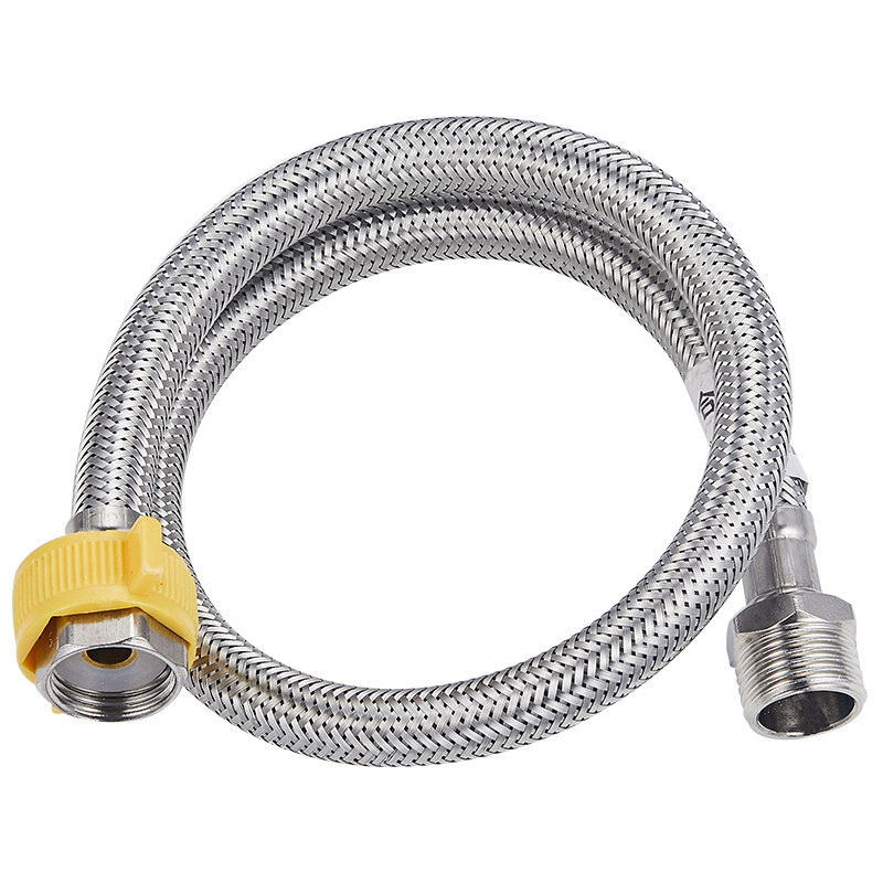 4分内外丝进水管不锈钢对接软管热水器水龙头上水进水软管