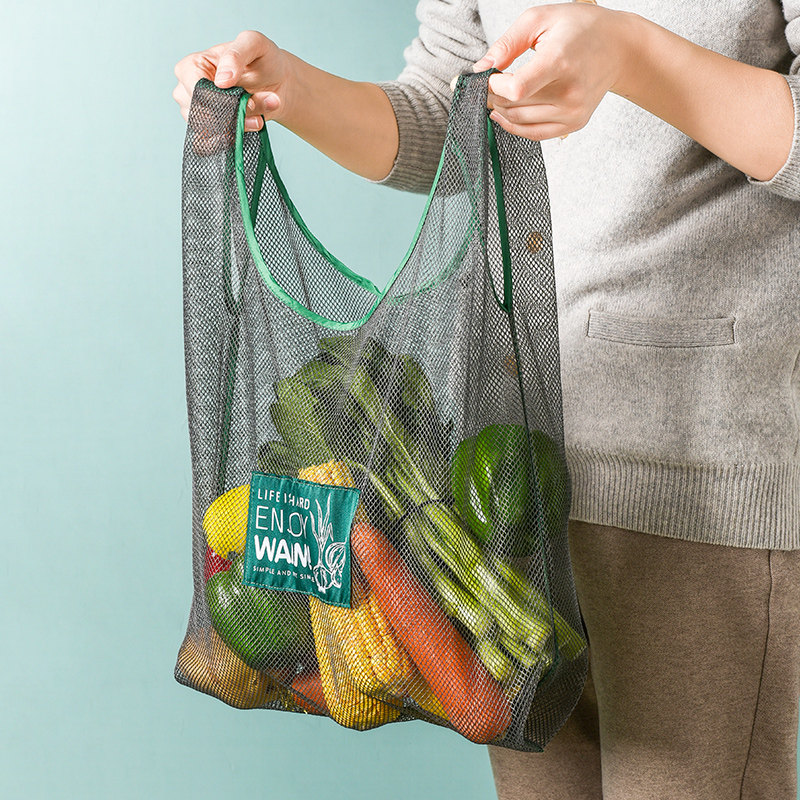 【果蔬收纳袋】姜蒜收纳买菜包超市购物袋折叠便携女包可挂式厨房收