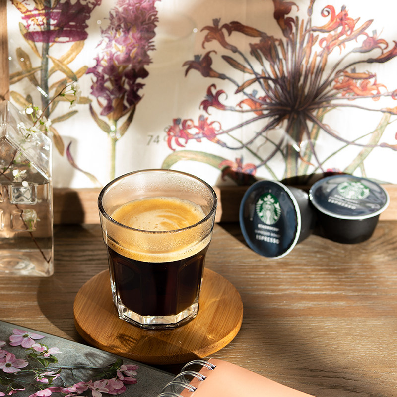星巴克咖啡家享nespresso胶囊咖啡意式浓缩烘焙咖啡进口10粒装