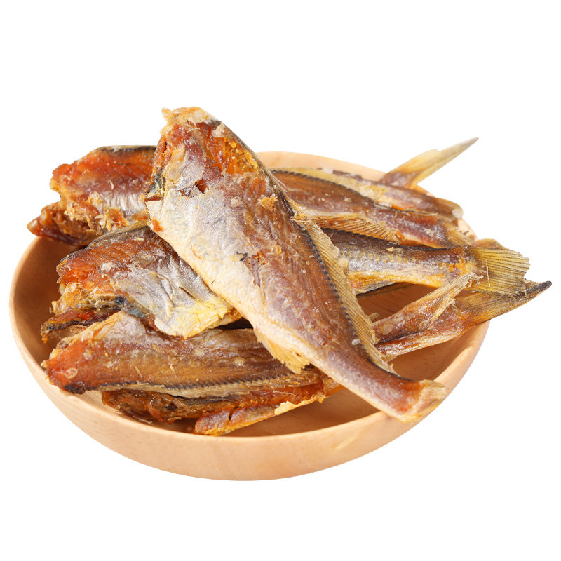 小黄黄鱼500g野生碳烤小鱼海味零食食鱼仔烤即食鱼零食