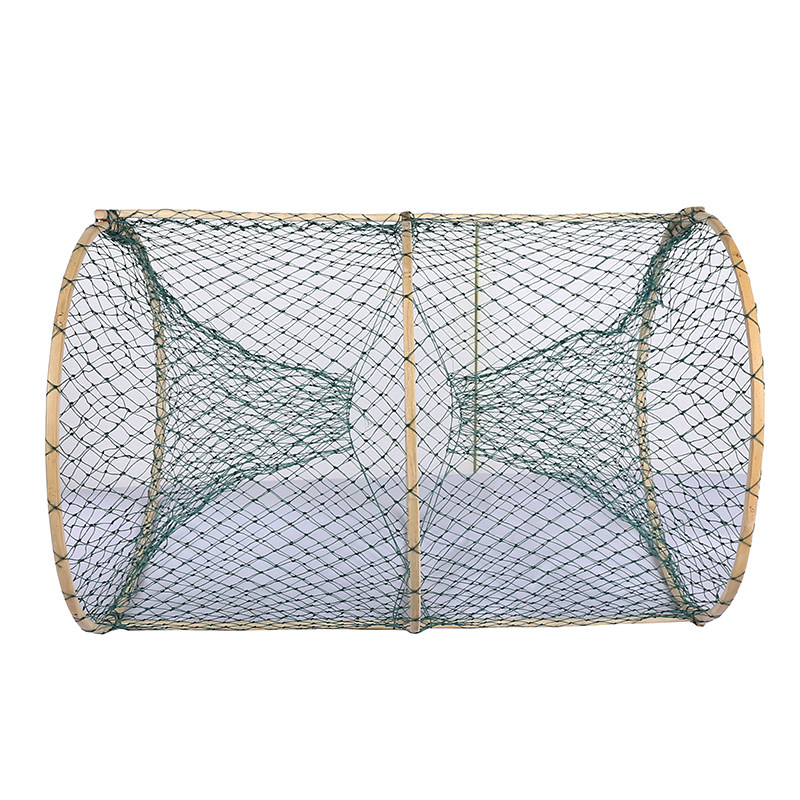 捕鱼花篮自动折叠鱼笼竹笼两头通鱼篮黑鱼鲫鱼鱼网