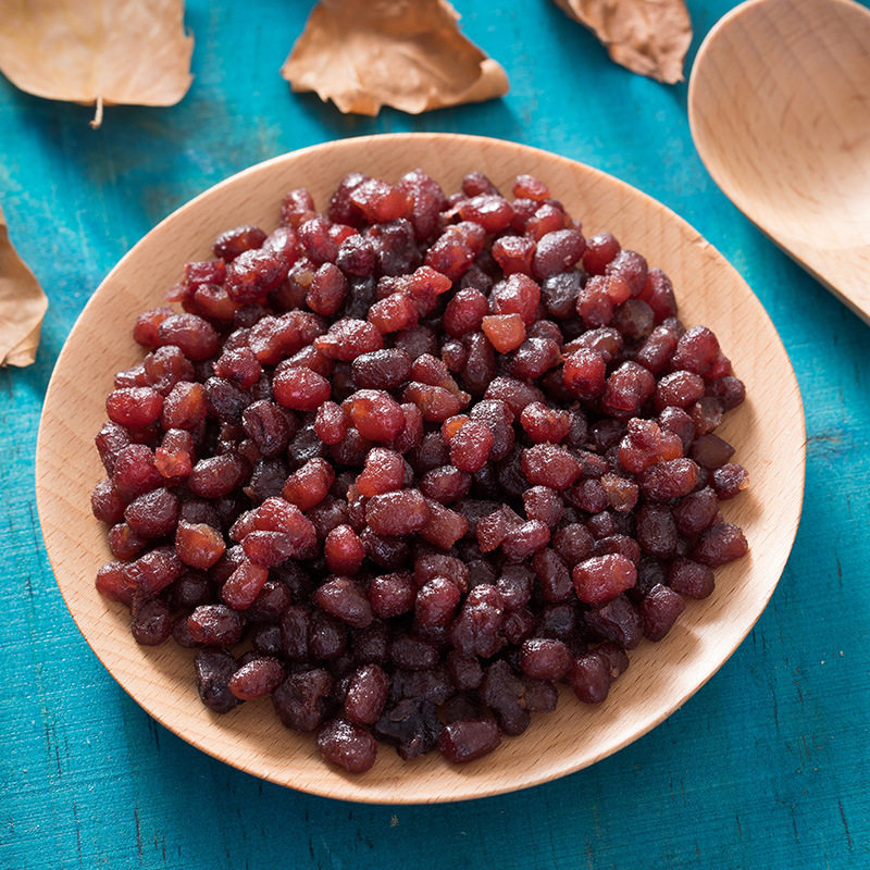 蜜蜜豆糖纳豆500g熟红豆粒馅料开袋即食冰粉红豆