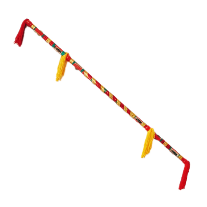 纯铜钱杆打花棍健身金钱棍连响棒莲湘棒莲厢棒九子鞭霸王舞蹈花棍