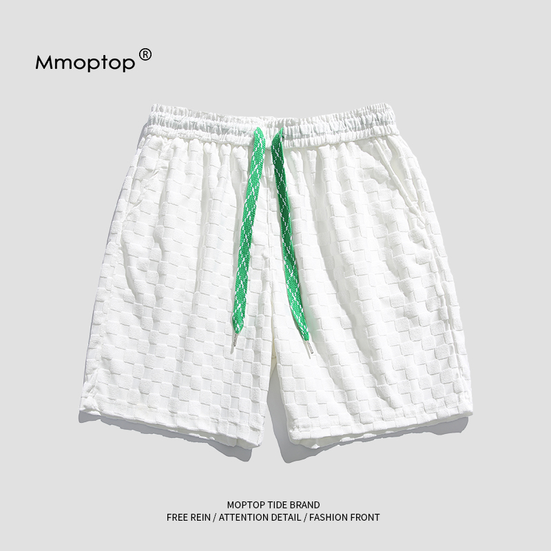 Mmoptop夏季薄款宽松日系休闲五分裤男士美式情侣运动短裤男潮牌