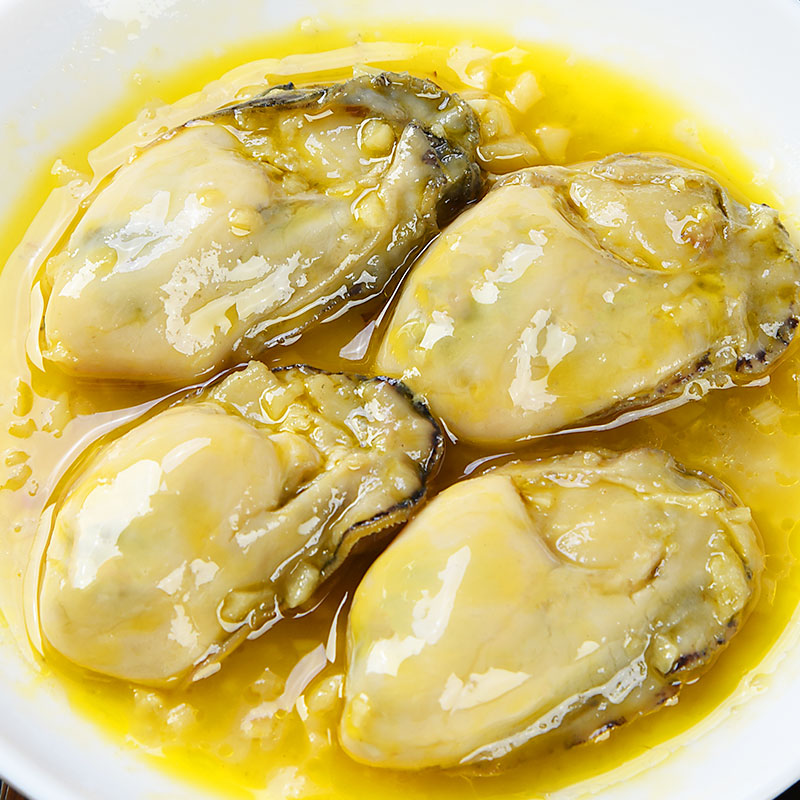 乳山生蚝罐头即食蒜蓉即食海鲜熟食罐装蚝肉