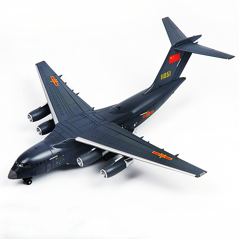 飞机模型中国y20鲲鹏运输机合金仿真军事航模飞机模型