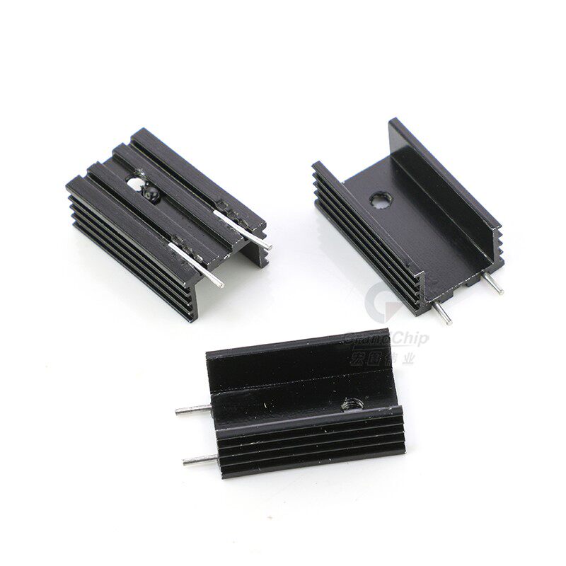 黑色to220单双针40mm宏图伟业散热器散热片散热器