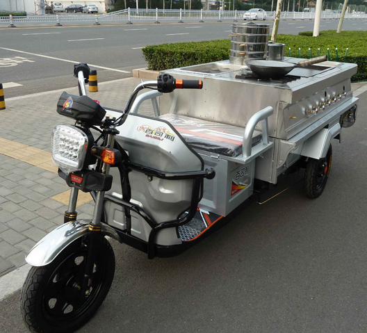 推车电动三轮餐车小吃摆摊架子美食商用烧烤餐车