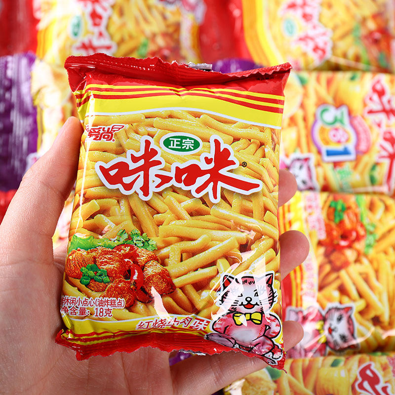 咪咪虾条多种口味混装怀旧小包包装休闲零食膨化食品