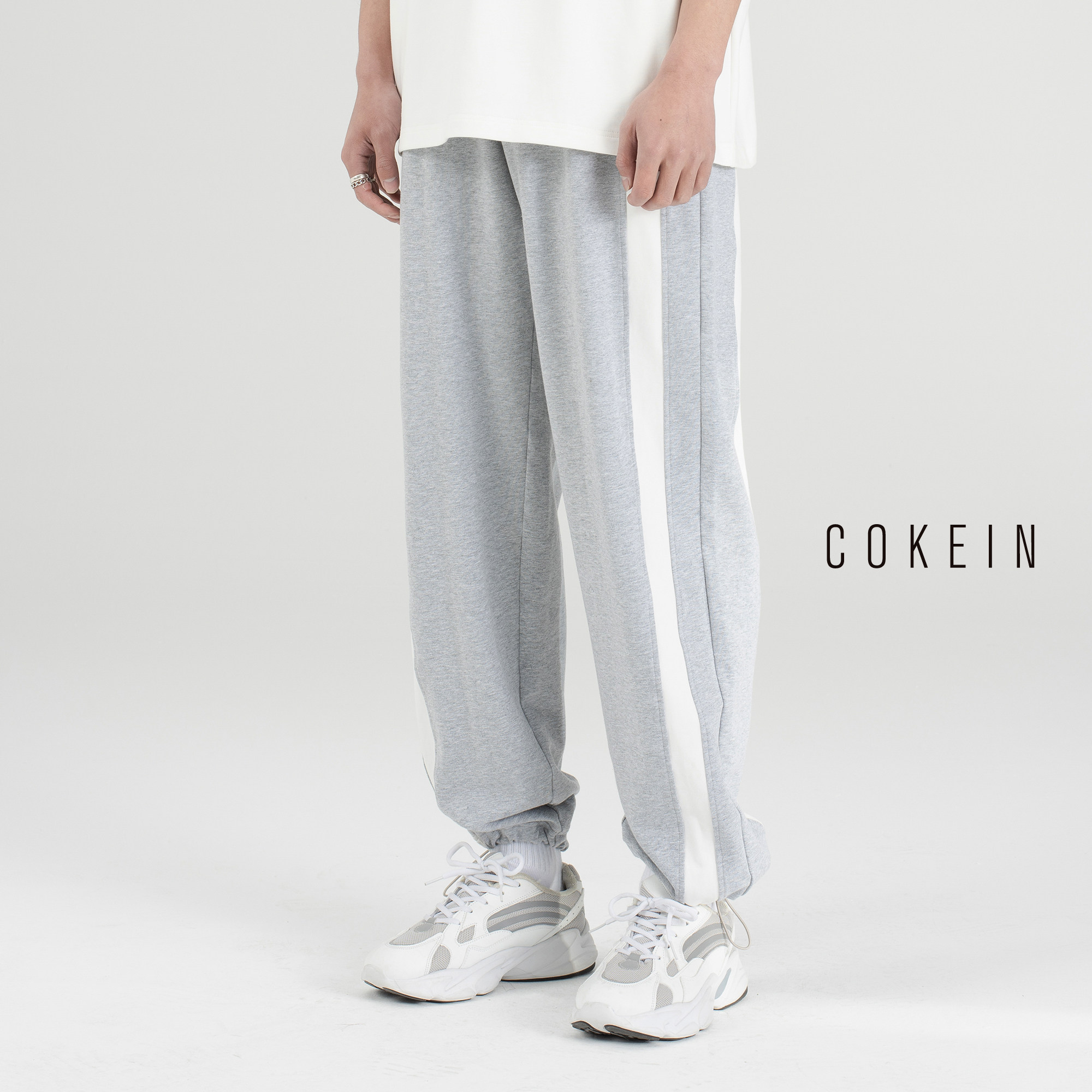 cokein休闲运动裤子男卫宽松灰色韩版潮流痞帅潮牌卫裤