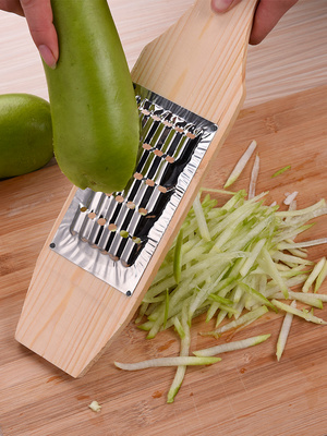 老式木板板擦丝器不锈钢萝卜粗丝中丝细丝切菜多功能切菜器