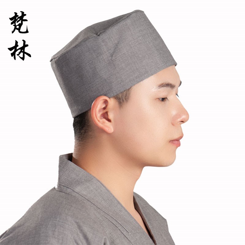 居士用品法师加棉僧帽和尚顶礼礼帽棉麻帽子帽子