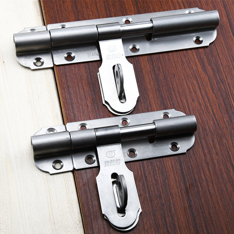 不锈钢门闩插销老式 门扣门栓大门仓库门销锁搭扣明装 门搭扣门锁