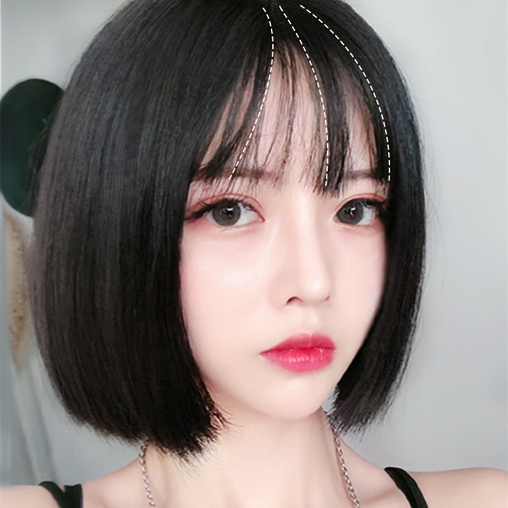 假发短发圆脸波波头发发型女整头自然逼真初恋整顶假发