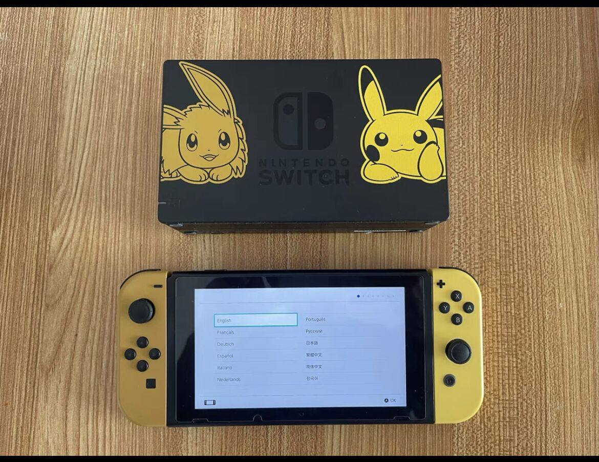 任天堂switch主机ns宝可梦皮卡丘日版不含游戏精灵家用游戏机