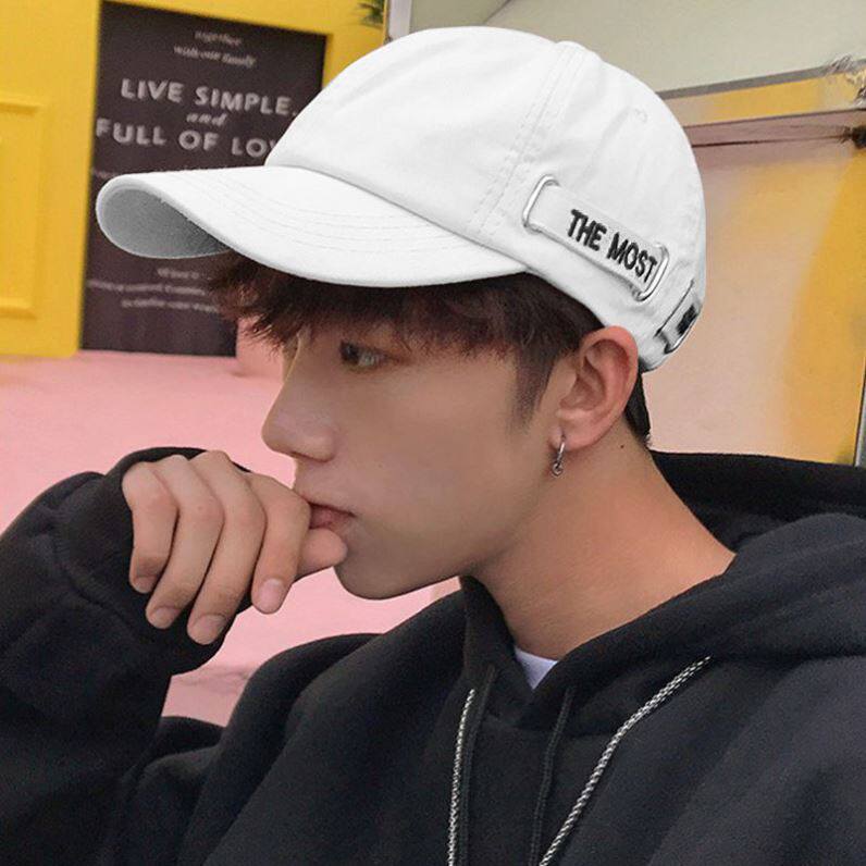 鸭舌帽男士春秋潮牌软顶棒球帽ins男生帽子子夏帽子