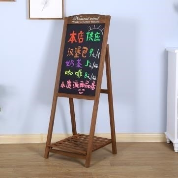 挂墙男孩广告小黑板美甲店插支架涂鸦门口荧光黑板