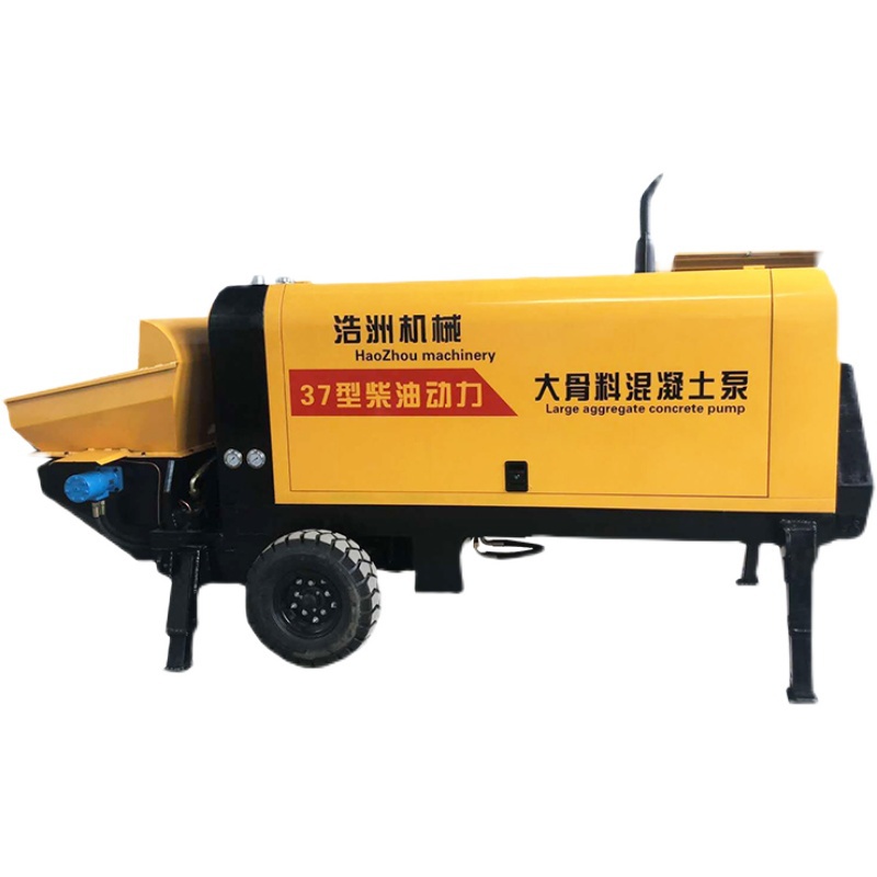 型石混凝土混料泵细砼柴油颗粒结构e地小上泥土二次泵泵浇筑输送
