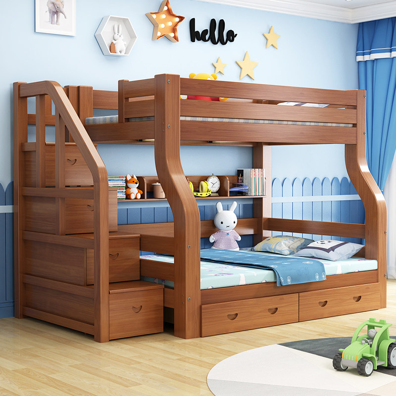 上下床双层全实木两层高低子母床多功能成人儿童上下铺木床小户型
