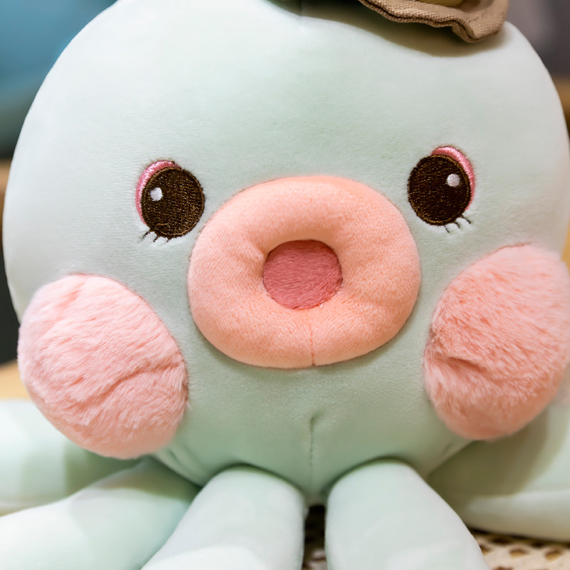 可爱章鱼公仔网红少女心抱枕章鱼玩偶安抚布娃娃毛绒玩具女生礼物