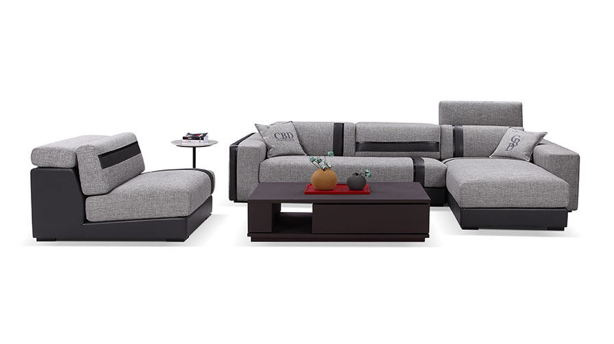 cbd布艺沙发家具奢爱黑金尊贵hg1961实木组合布艺沙发