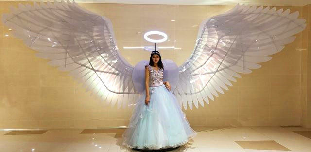 翅膀大型背景装饰网红打卡抖音拍照商场活动翅膀