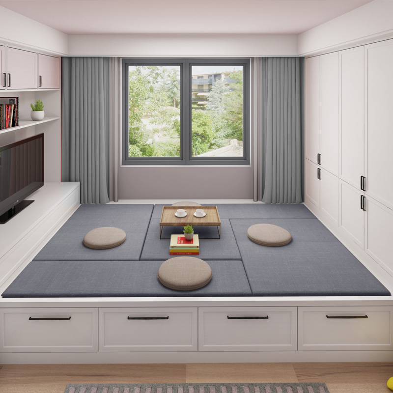 榻榻米垫子定做椰棕乳胶双面拆洗塌塌米电加热桌脚垫