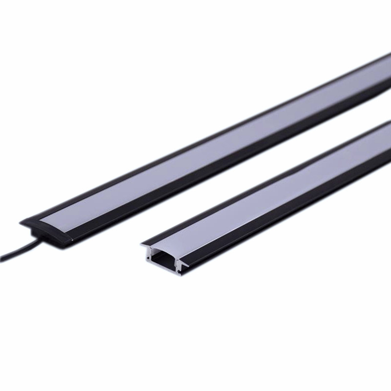 led黑色硬灯条超薄嵌入式长条灯铝槽灯220v无需led灯带