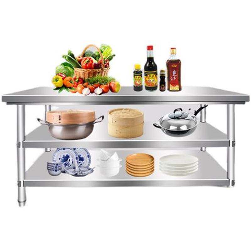 烘培桌工厂饭店不锈工作台操作台荷台精品加厚厨房商用厨房操作台
