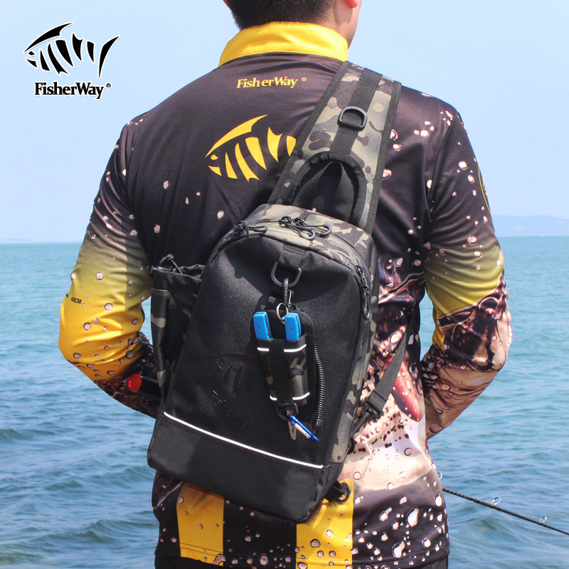 路亚钓影包鱼影多功能背包户外防水钓鱼包单肩单肩渔具包