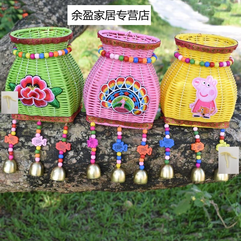 幼儿园竹篮小朋友春游小背制品手工编织背篓儿童其他收纳篮