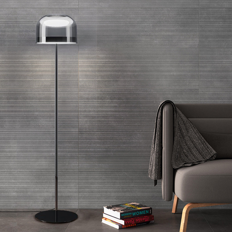 北欧玻璃罩落地灯 轻奢创意样板房客厅卧室书房大厅led儿童房地灯