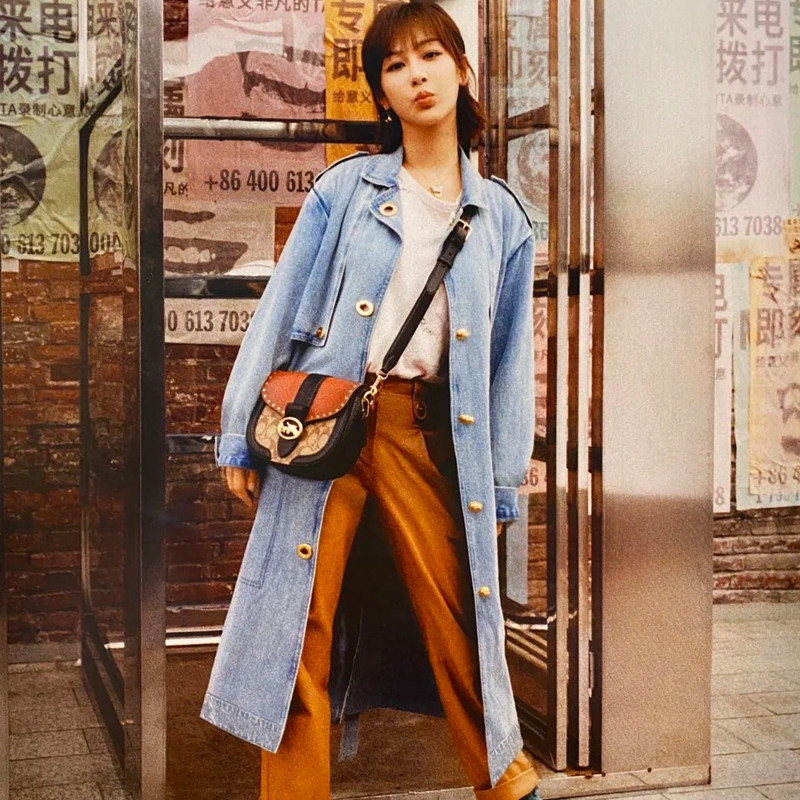 coach单肩杨紫正品包包酒神方包斜挎奥莱新款女士包袋