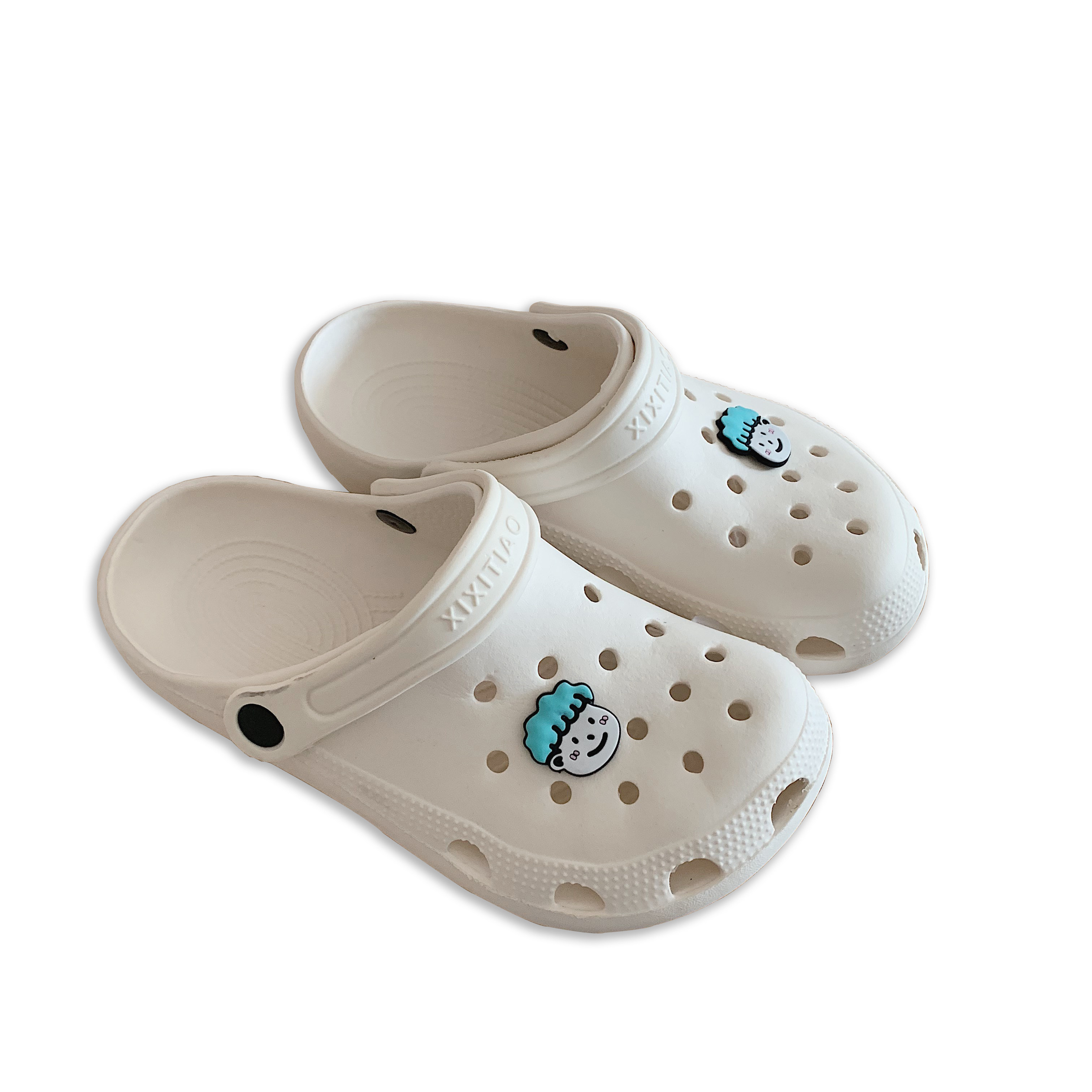 护士洞洞鞋韩版卡通情侣外穿防滑包头厚底沙滩洞洞鞋