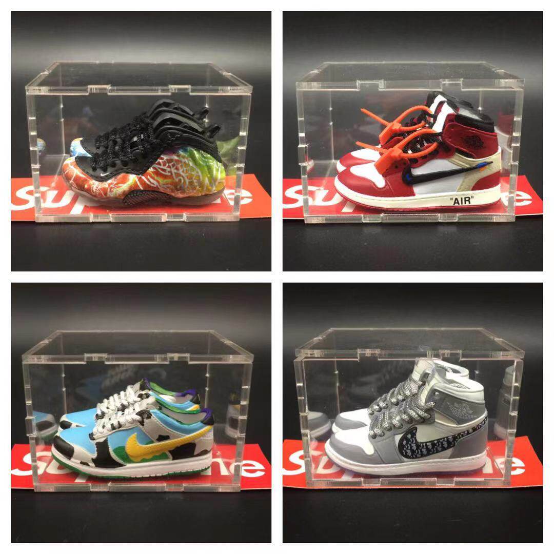 创意aj手办玩具全套迷你球鞋模型汽车摆件钥匙扣