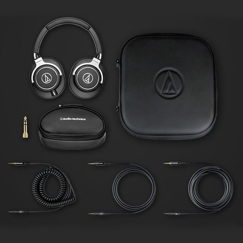 铁三角m60xm70x专业头戴式监听耳机手机电脑音乐耳机hifi发烧